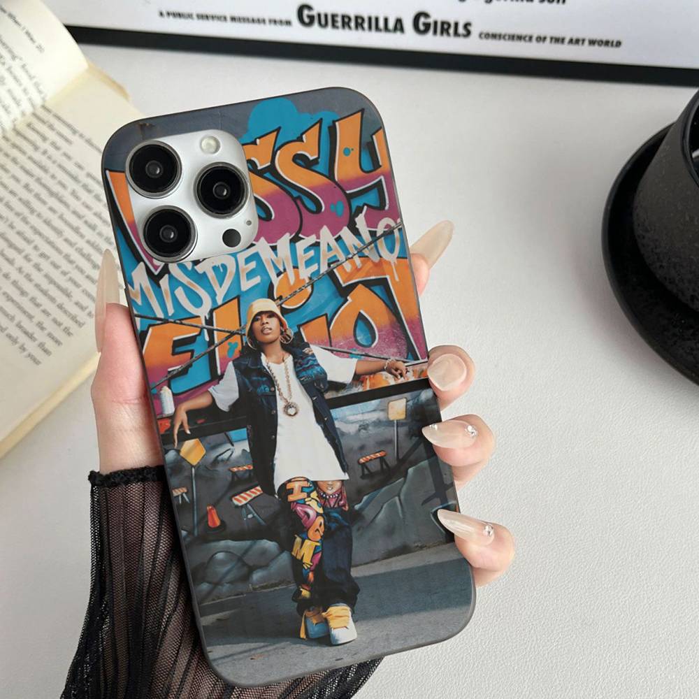Rapper Missy E-Elliott Phone Case For IPhone 17 16 15 14 Plus 11 12 13 Pro Max Shockproof Protection Soft Back Cover