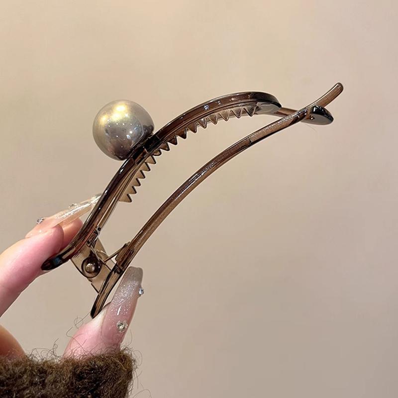 New Twisted Hair Clip Plastic Imitation Pearl Hairpin Twisted Design Hairpin Barrettes Women Hair Accessories