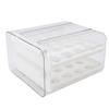 Egg Drawer Double Layer Transparent 32 Lattice Large Capacity Egg Storage Box for Refrigerator