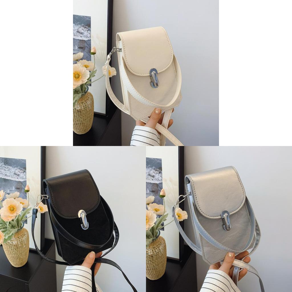 Minimalist Pu Square Crossbody Bag With Zipper Inner Pocket For Casual Day Out