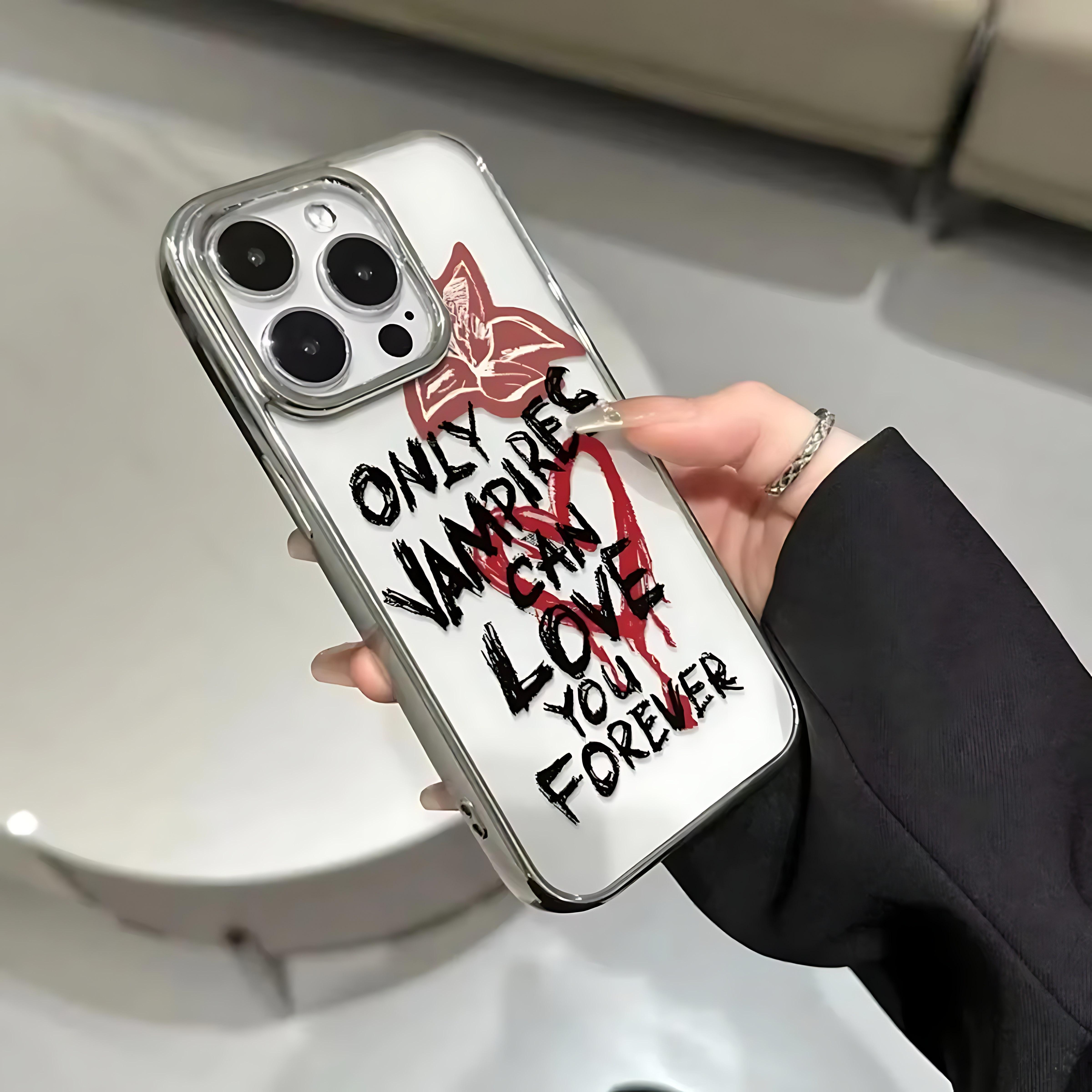 

Вампиры Любят Навсегда Модный Чехол для Телефона для iPhone 17 16e 16 15 14 13 12 11 Air Pro Max X XR XSMAX 8 7 Plus Роскошный Прозрачный Чехол iPhone 11