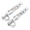 KIMISS Motorcycle Foot Pegs,Pair Clevis Foot Pedal U Clamp Footrest Universal Motorcycle Street Bike 1"-1-1/4" Highway Engine Crash Bar