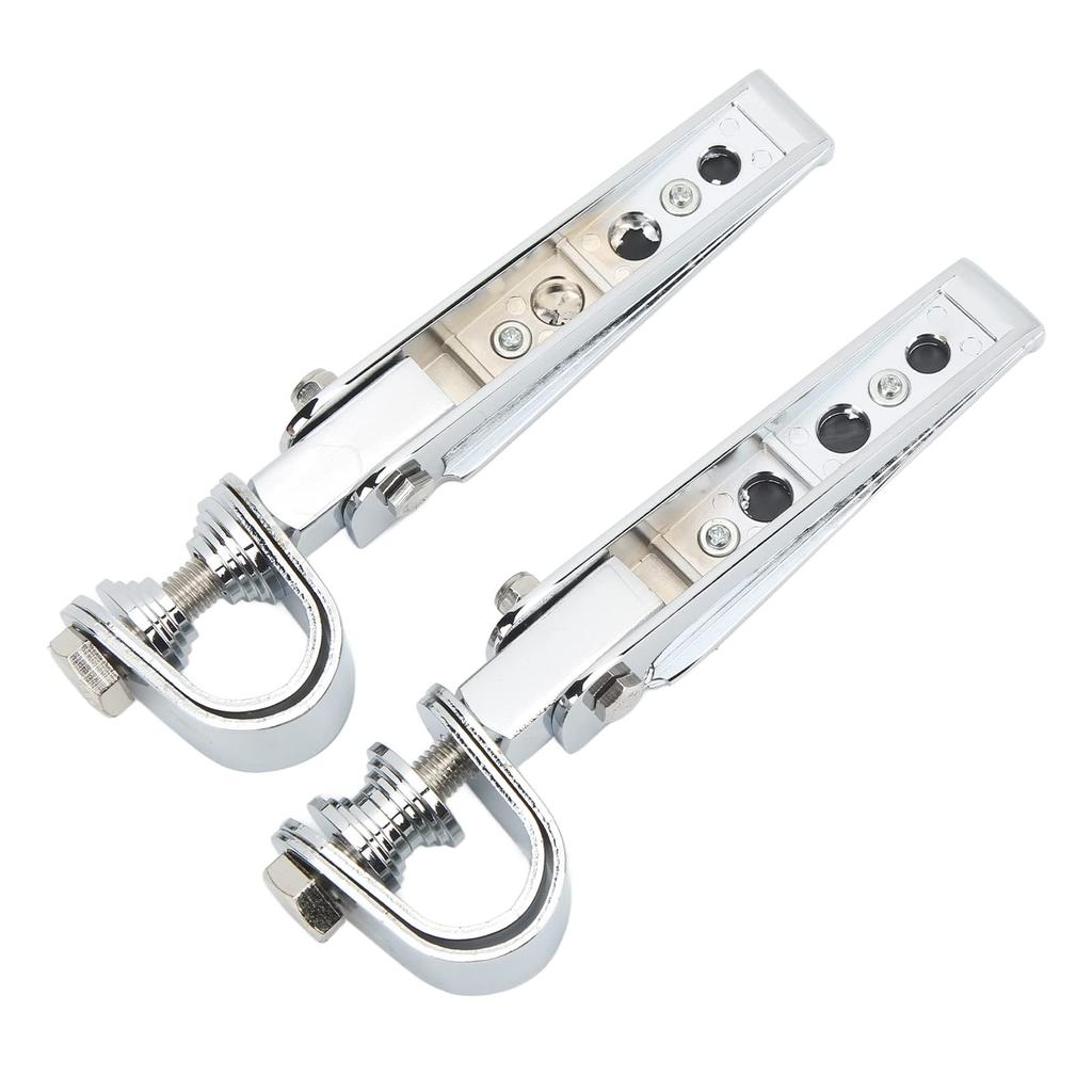 KIMISS Motorcycle Foot Pegs,Pair Clevis Foot Pedal U Clamp Footrest Universal Motorcycle Street Bike 1"-1-1/4" Highway Engine Crash Bar