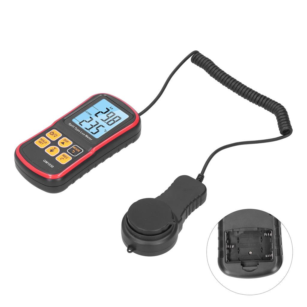BENETECH Digital Luminance Meter HighAccuracy Handheld Industrial MultiFunction Illuminance Meter