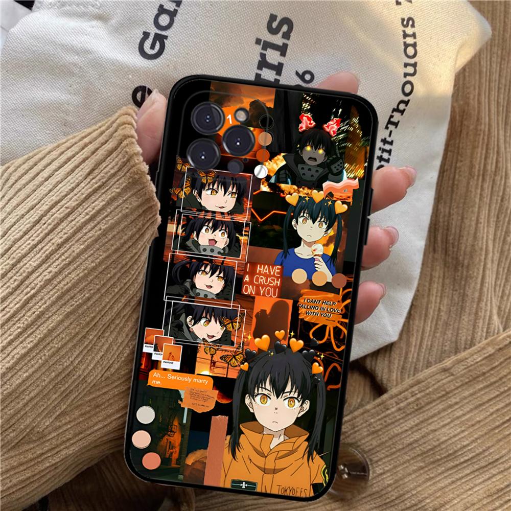 Fire Force Phone Case For iPhone 15 14 11 12 13 Mini Pro XS Max Cover 6 7 8 Plus X XR SE 2020 Funda Shell