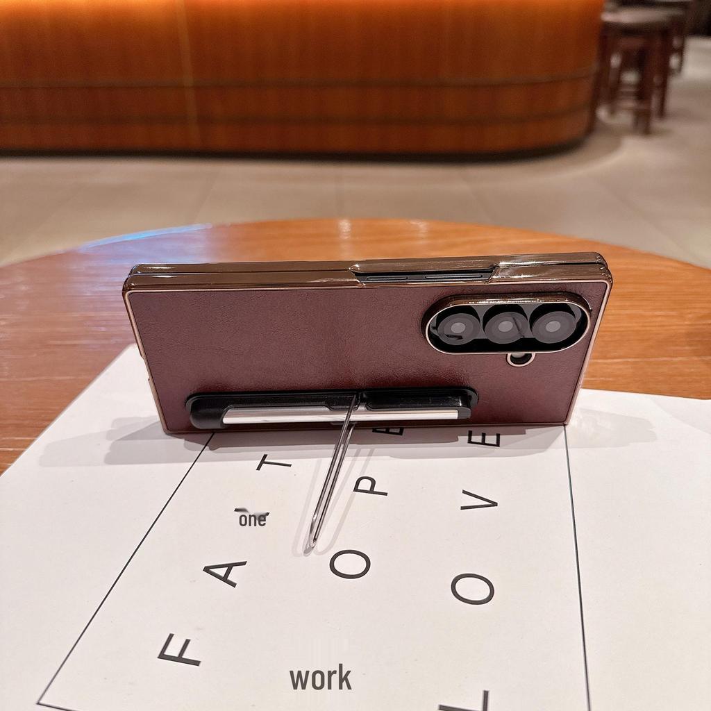 Electroplated Touch Pen Stand & Protective Case for Samsung Z-Fold 7/6