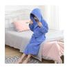 Girls' Hooded Cotton Bath Robe - Thick, Absorbent Toweling for Autumn/Winter Swimming & Sleeping