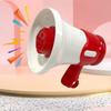 Mini Megaphone Toy with Bead Chain Loud Bullhorn Keychain Pendant Toddlers Boys Girls Recording Loudspeaker Educational Musical Instruments Toy