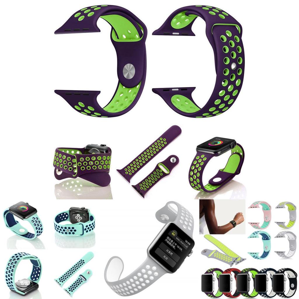 Premium Silicone Apple Watch Band Comfortable Sporty Design For Iwatch Series
