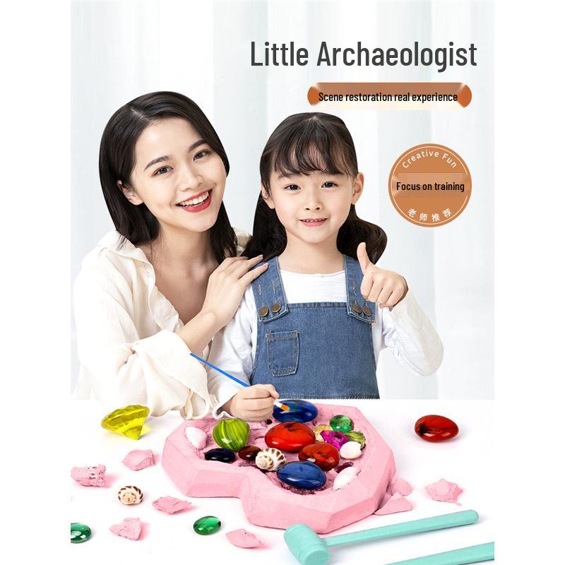 

Gem Digging Kit for Kids - Educational Treasure Hunt & Arts Craft