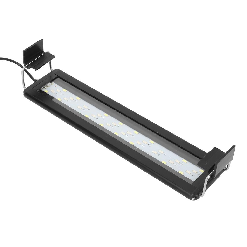 LED Aquarium Light 3 Color Settings Slim Dimmable Fish Light with Timer Extendable Bracket for 11.8 To 15.7in Fish
