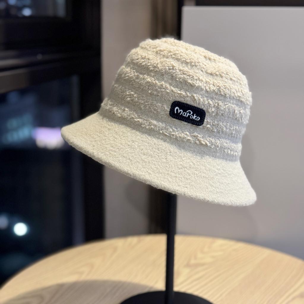 New Korean Style Age reducing Furry Fisherman Hat for Women Autumn and Winter Fashionable Warm Basin Hat Small and Elegant Versatile Hat