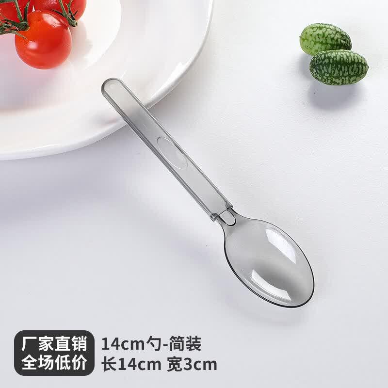 Qiwei Disposable Plastic Dessert and Soup Spoons