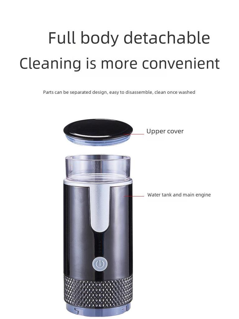 Compact Wireless High-Pressure Portable Coffee Maker for Capsules and Ground Coffee