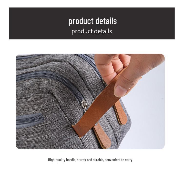 Men's Large Capacity Hanging Toiletry Bag for Travel and Business Trips