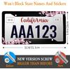 Cherry Blossom License Plate Frame Pink License Plate Cover Funny Auto Accessory Bracket Aluminum Metal Black License Plate Frames For Women Men (Set