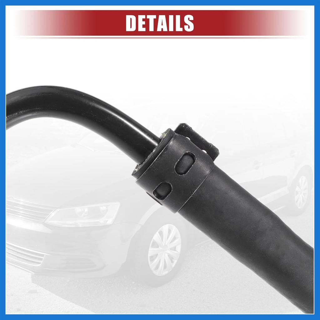 Coolant Radiator Reservoir Tank Overflow Hose Fit for Ford Fiesta S SE 1.6L 2011-2019 No.8V2Z-8B081-B/8V2Z-8B081-A - Pack of 1 Auto Accessories