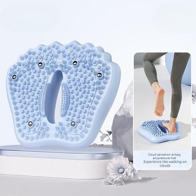 Anti-slip Acupressure Foot Massager Pad Inflatable Foot Massager Strong Suction Cups Foldable Portable Drainage Holes