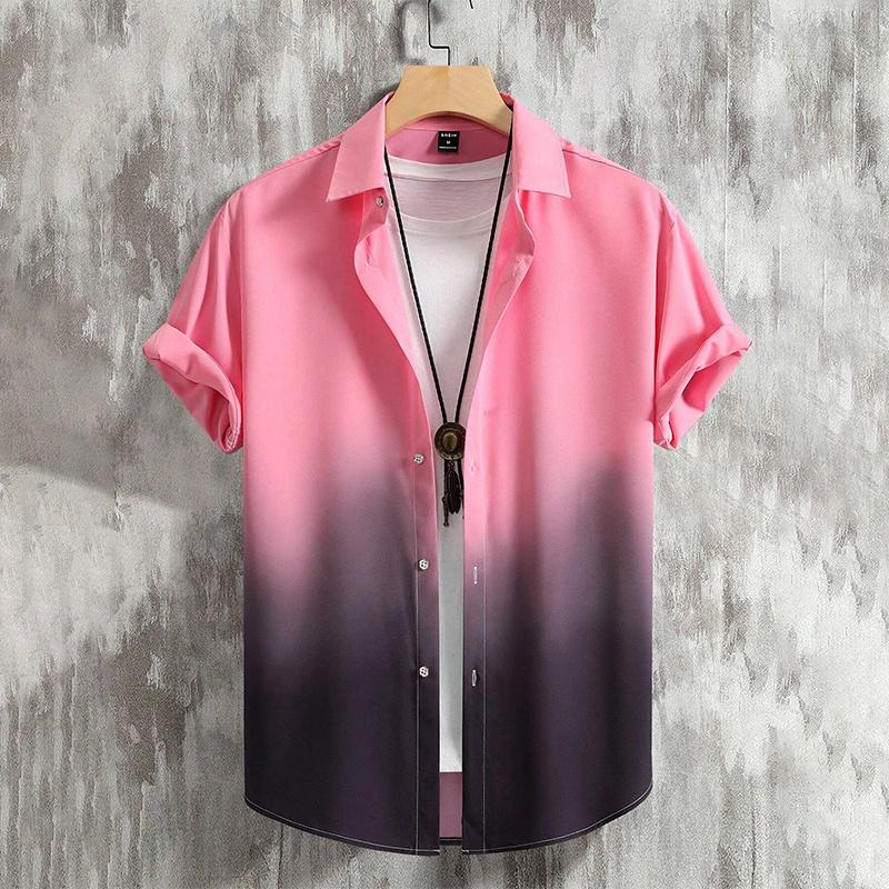 Summer 3D Graffiti Blossom Printed Shirts For Men Children Fashion Streetwear Long Sleeve T Shirt Unisex Hawaiian Shirts Blouses