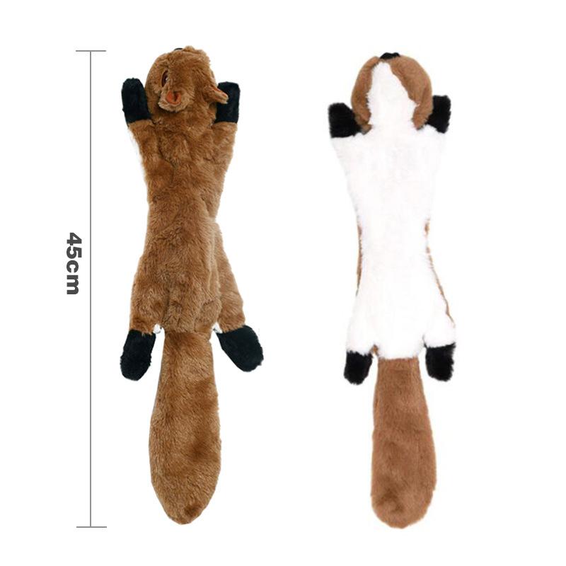 Squeaky Cartoon Lifelike Plush Animal Chew Toy for Small Dogs-Durable with BB Sound and Plush Material