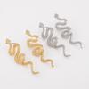 European American Twisted Snake Earrings Light Luxury Exquisite Zodiac Snake Animal Earrings For Women Trendy Fashion Jewelry