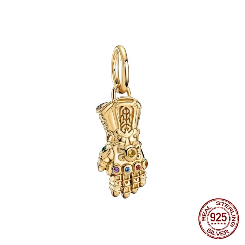 New  Mickey Minnie Beaded Marvel Lron Man Charms Plata De Leyoriginales Fit Bracelet Diy Jewelry Making Women'S Gift