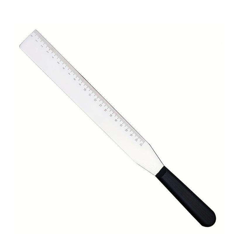 1PC cake smoother with scale inch, new and practical cake decoration smoother, cream scraper, 8 inch cake baking and decoration tool