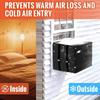 Window Air Conditioner Cover Thicken Waterproof Defenders Window Ac Unit Cover for Patio Exterior Apartment Yard Outdoor Home