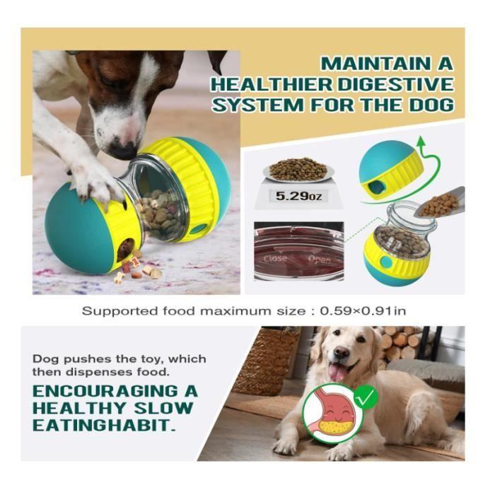 Jouet interactif pour chien indestructible, distributeur de nourriture, distributeur de friandises, distributeur de nourriture-yd