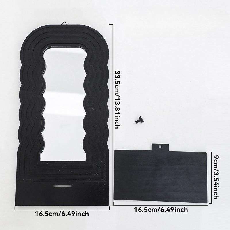 2pcs/set Wooden Storage Racks Acrylic Lenses Wooden Wall Flower Pot Racks Handmade Crafts Home Decoration Hanging Ornaments