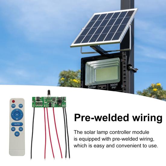 Solar Street Light Controller Module with Remote Control Universal Easy to Install Battery Powered Street Light Circuit Board
