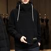 New Autumn and Winter High-neck Hooded Fleece Simple Loose Sweater