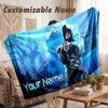 Custom Name Flannel Blanket,Central Cee Lightweight Warm Bed Blanket For Couch & Holiday Gift
