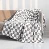 Checkerboard Lattice Throw Blanket Blue Yellow Green Pattern for Kids Boys Girls Birthday Gift for Bed Couch Sofa Blanket Soft