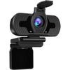 1080P Webcam with Microphone HD Webcam Built-in Noise Reduction Mics Plug and Play USB Webcam