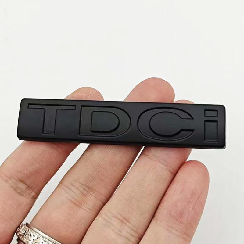 3D Metal Car Styling Logo TDCI Badge Sticker Rear Trunk Emblem Fender Side Decals For Frod Focus Mondeo Fiesta Kuga Accessories