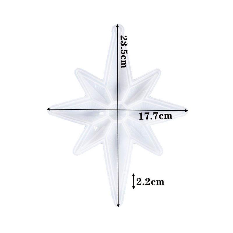 Snowflake Pattern Multipurpose Resin Mold Jewelry Making Tool for Pendant Casting Silicone Mould DIY Crafts Christmas Ornaments