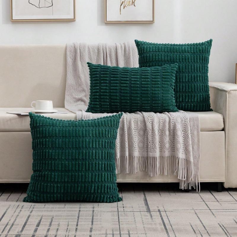 

Вельветовая наволочка без наполнителя, домашняя подушка, прикроватная наволочка, удобная диванная наволочка с текстурой кукурузных зерен 30 * 50cm [without core]