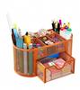Mesh Desk Organizer Desk Accessories & Workspace Organizers with Drawers Pencil Holder for Desk with 9 Compartments