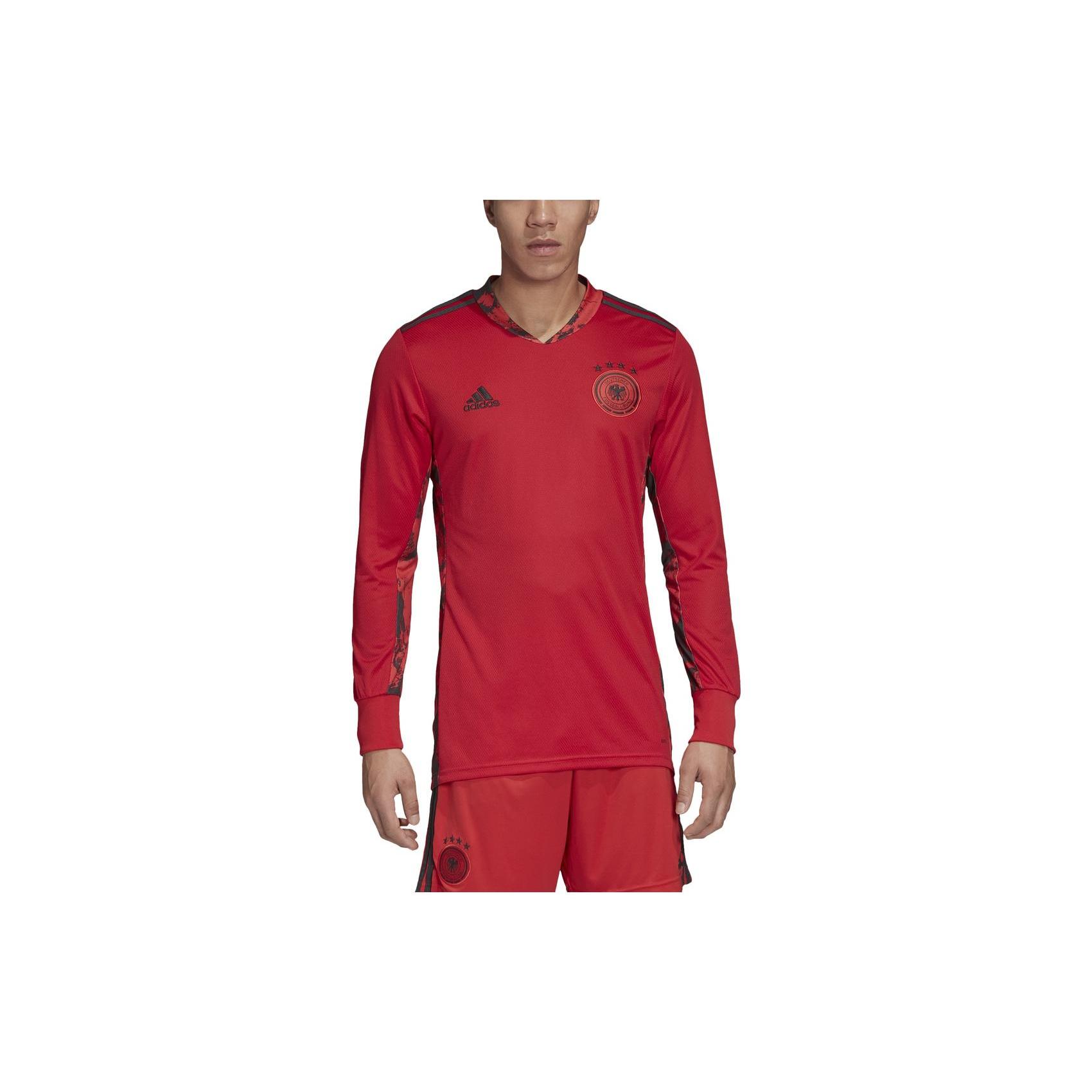 

Adidas UEFA European Football Championship Germany Team Soccer Jerseys Men s Red Moderate Straight Fit EH6098 XL