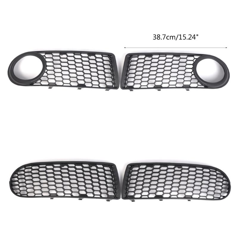Car Exterior Left Right Front Bumper Grilles Foglight Lower Grilles Lamp Frame Cover for 1C0807683A 1C0807684A 2006-2010