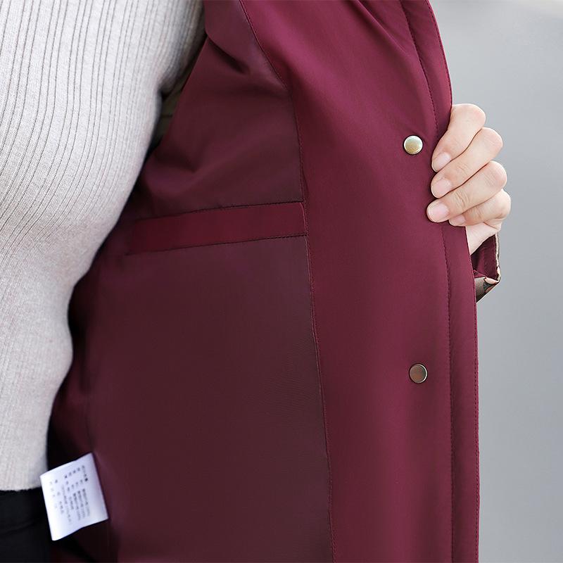 Down Jacket Women's National Wind Embroidery New Middle-aged and Elderly Loose Winter Clothes Joker Hooded White Duck Down Coat