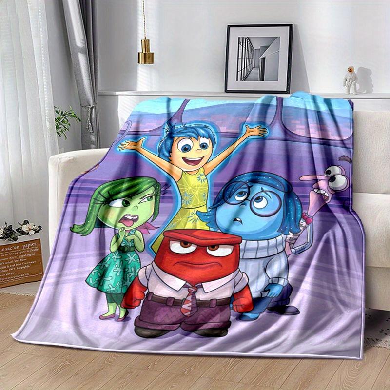 1pc. Happy Inside Out Characters Print Blanket Soft Stuffed Dolls for Home Office Outdoor Gift All Seasonsz0417233