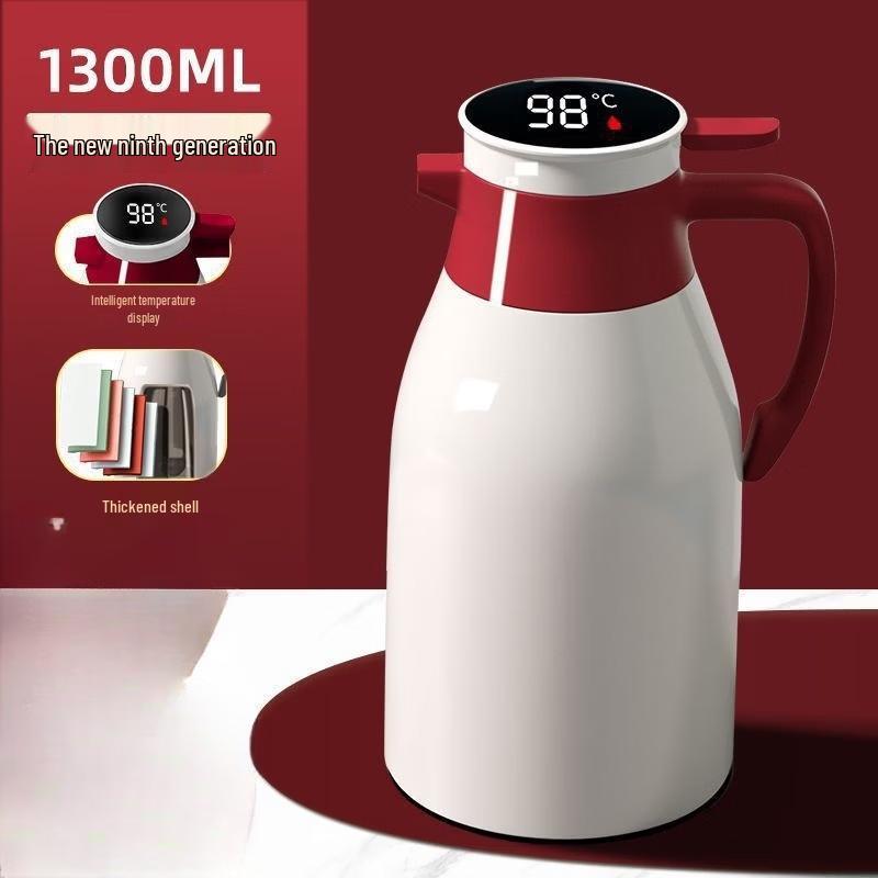 

Стеклянный термос Shangqi 1,3 л с умным цифровым дисплеем