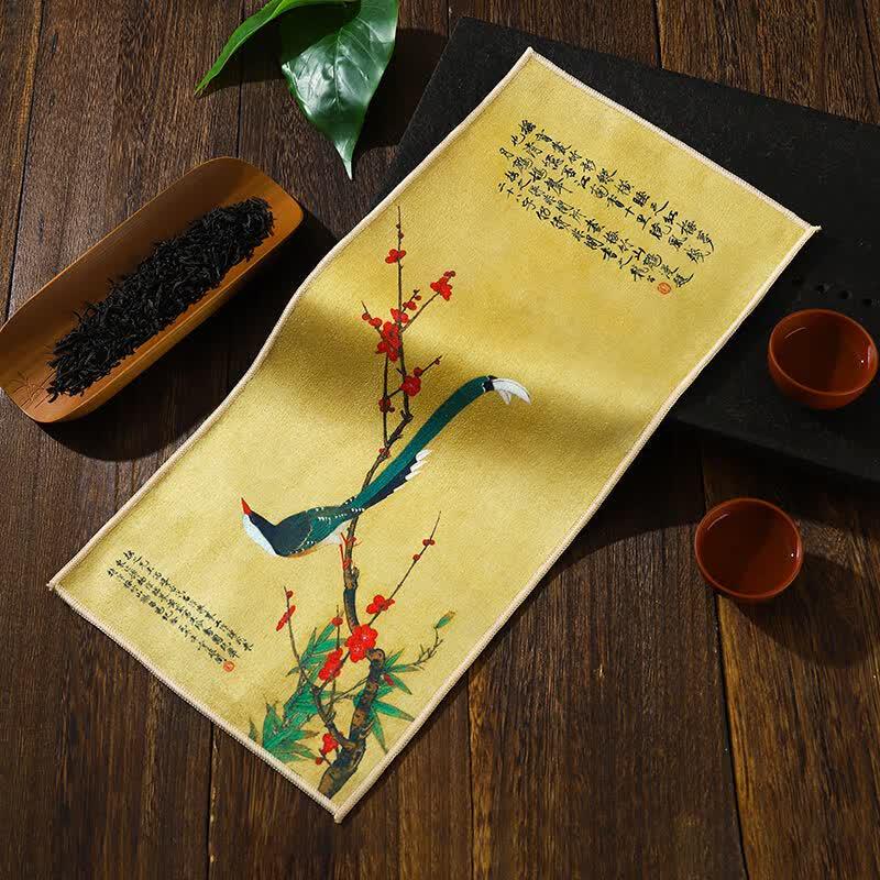Qīwēi Absorbent Tea Table Cloth & Mat