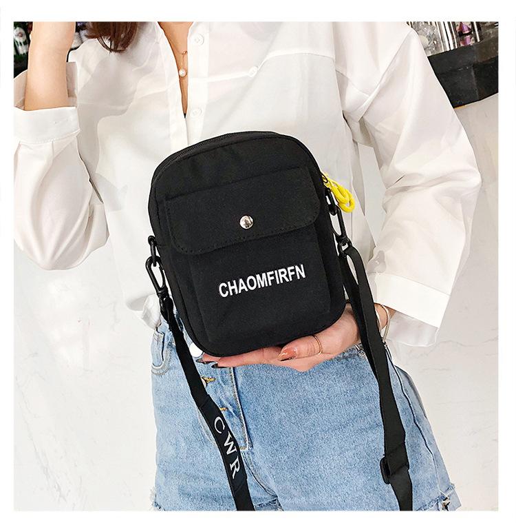 

Холщовая сумка сумка осень и зима новая мода универсальная сумка через плечо сумка-мессенджер чёрный