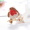 Creative Women Crystal Bird Brooch Badges Fashion Classic Rhinestone Party Pin Accessories for Ladies's Coat