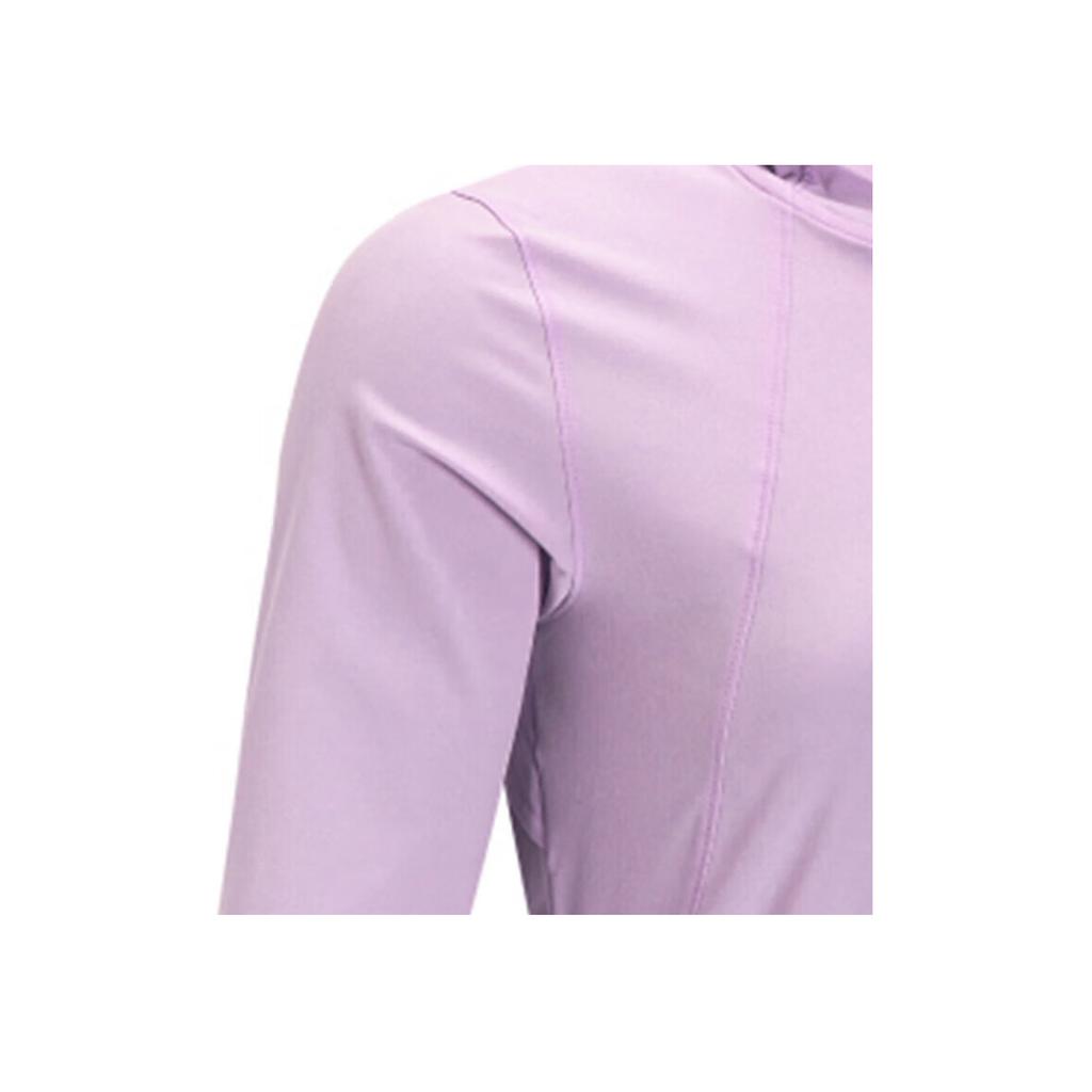 Under Armour Letter Print Casual Hooded Long Sleeve Jacket Women jackets Purple 1377043-543