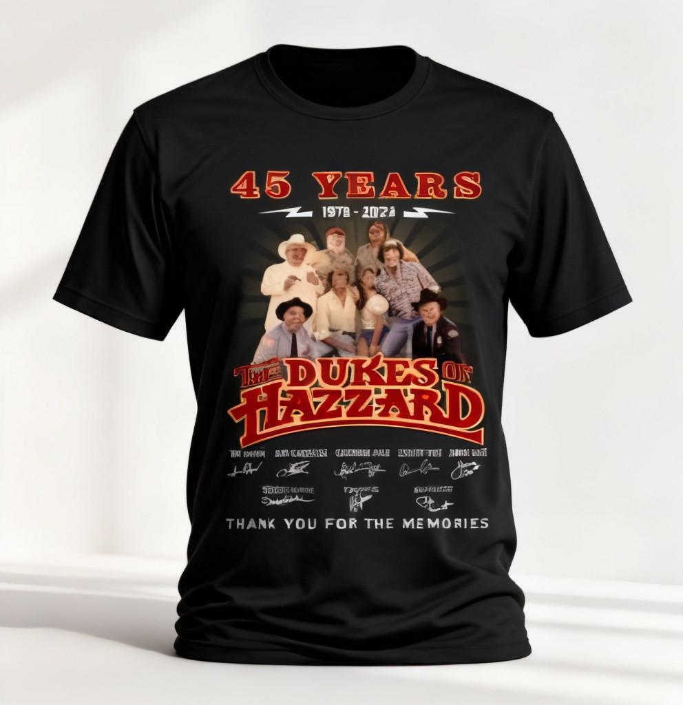 45 Years The Dukes Of Hazzard T-Shirt 1979 – 2026 Thank You For The Memories NWT S
