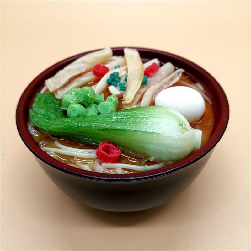 Simulation Food Model Noodles Rice Bowl Mold Window Decoration Photography Props Unique Early Education Puzzle Decor